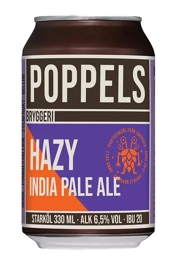 Poppels Hazy IPA er en ufiltreret og velafbalanceret øl med..